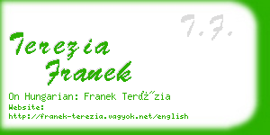 terezia franek business card